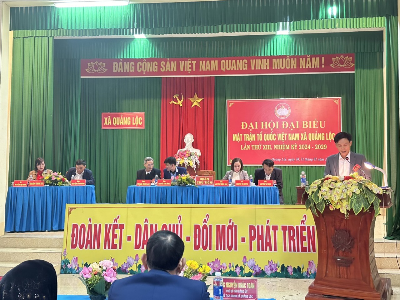 Đại hội đại biểu MTTQ Việt Nam xã Quảng Lộc, lần thứ XIII, nhiệm kỳ 2024 – 2029