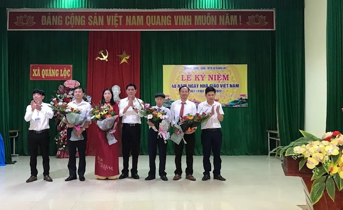 Quảng Lộc đã tổ chức lễ kỷ niệm 40 năm Ngày nhà giáo Việt Nam (20/11/1982 - 20/11/2022) 